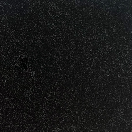 American Black granite sample with deep black coloration and fine grain