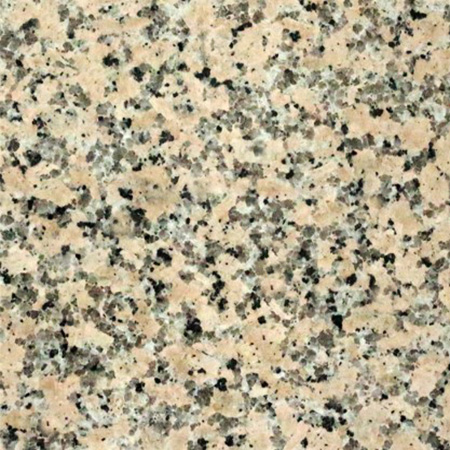 Huidong Red granite sample with vibrant red tones and black speckling