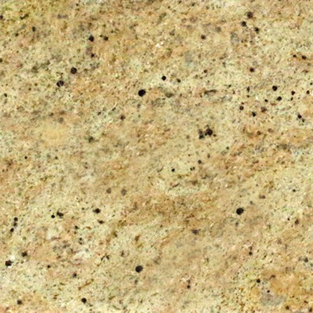 Madura Gold granite sample with golden tones and flowing veining