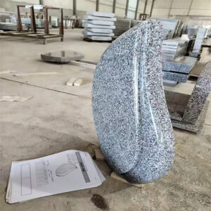 Teardrop Upright Sculpture Monument in Polished Granite